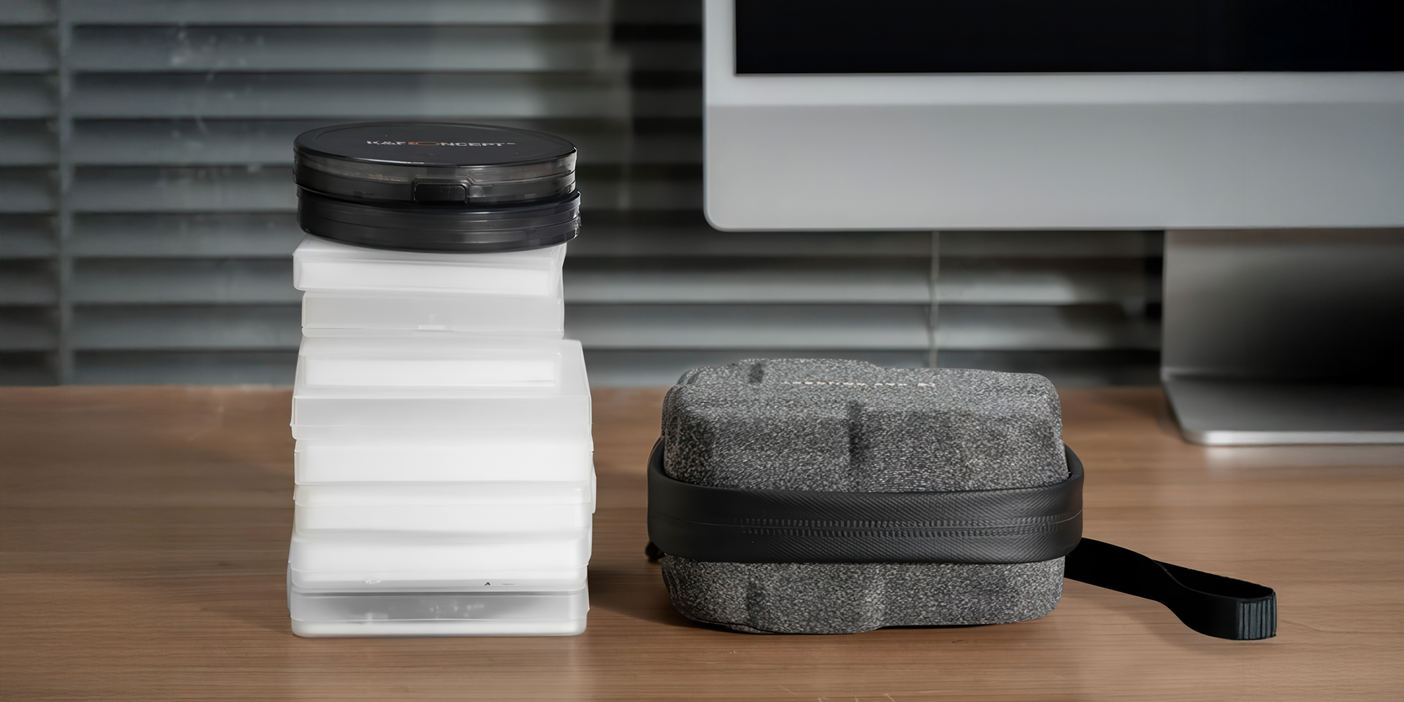 Pokrowiec na filtry K&F Concept Hard Shell Filter Case - 95 mm - 10 filtrów w jednym etui